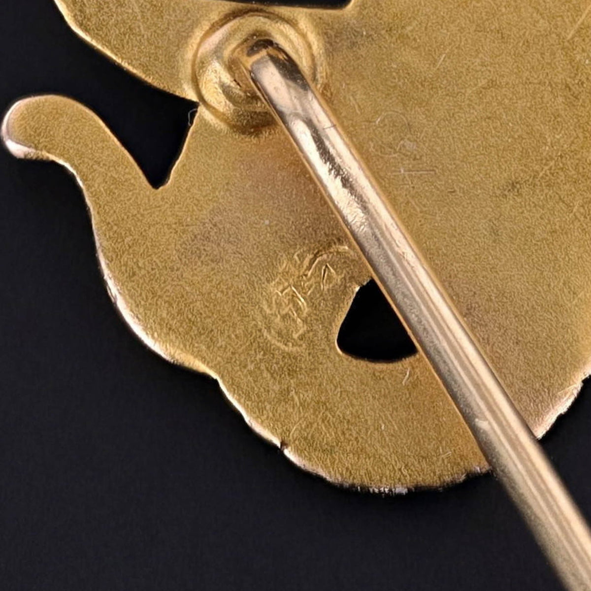Antique Snake Stickpin of 14k Gold - Trademark Antiques