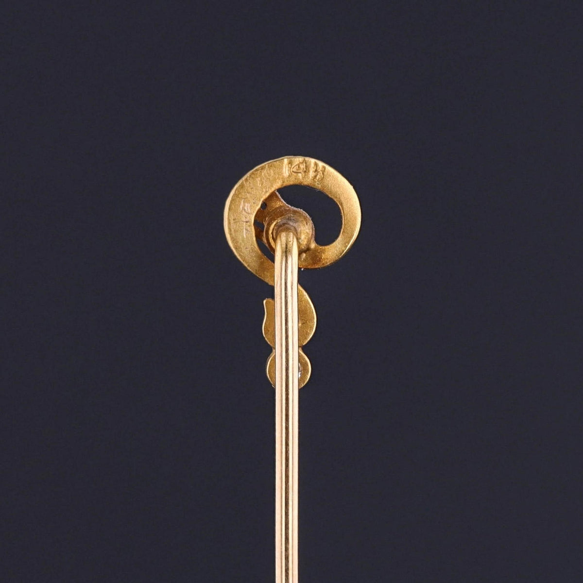 Antique Snake Stickpin of 14k Gold - Trademark Antiques