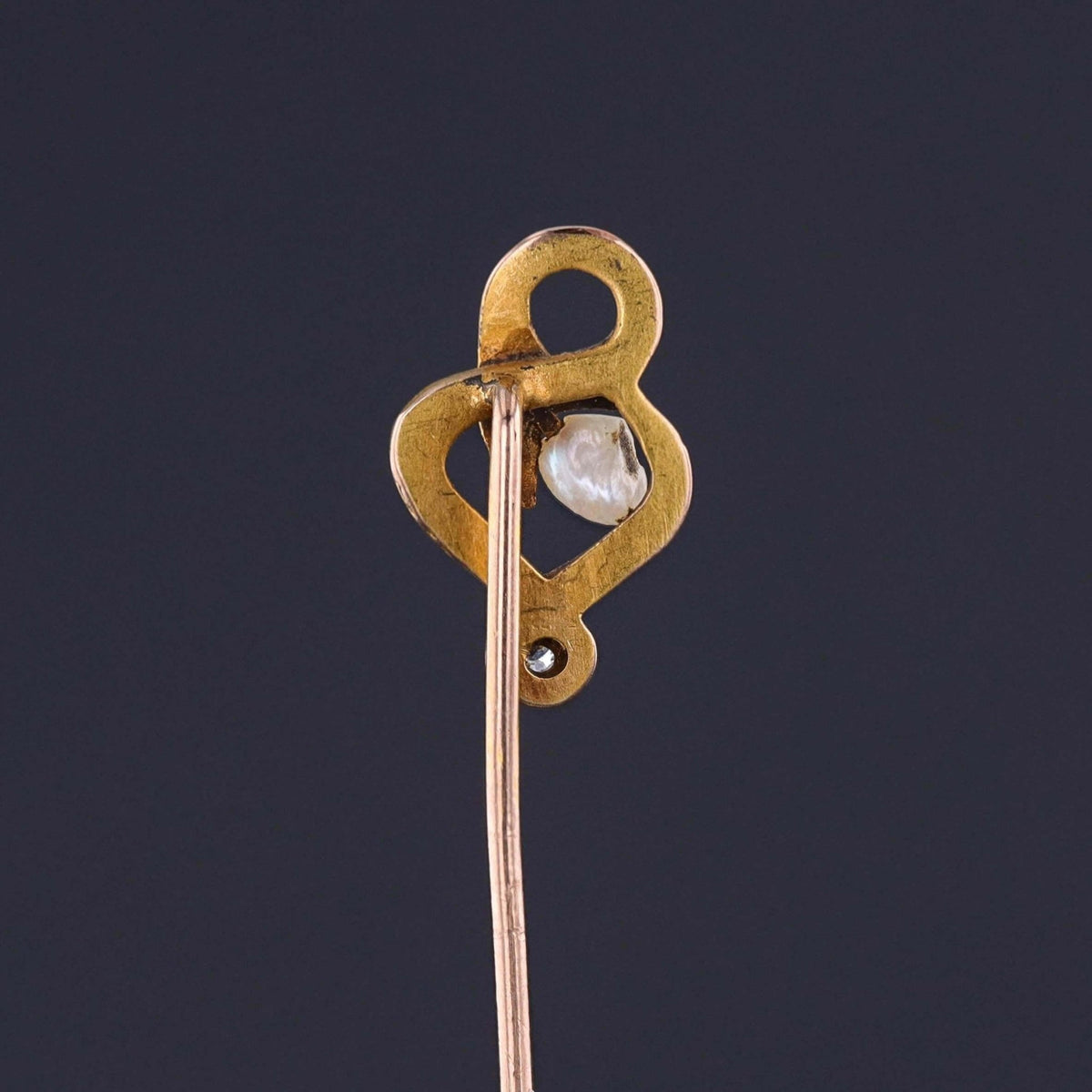 Antique Snake Stickpin of 8k Gold - Trademark Antiques