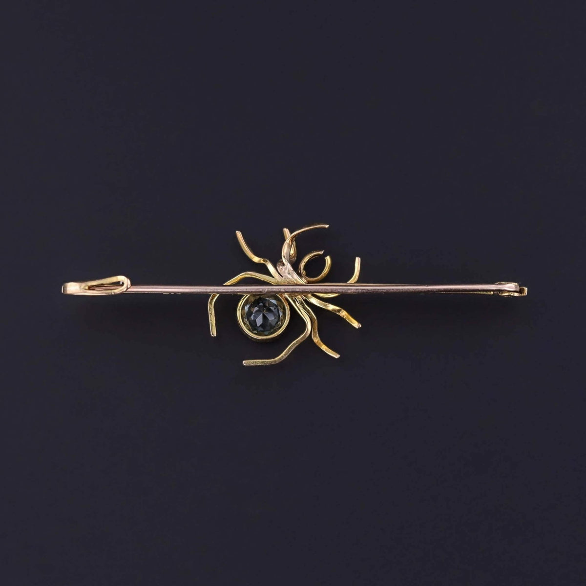 Antique Spider Bar Pin of 9ct Gold - Trademark Antiques