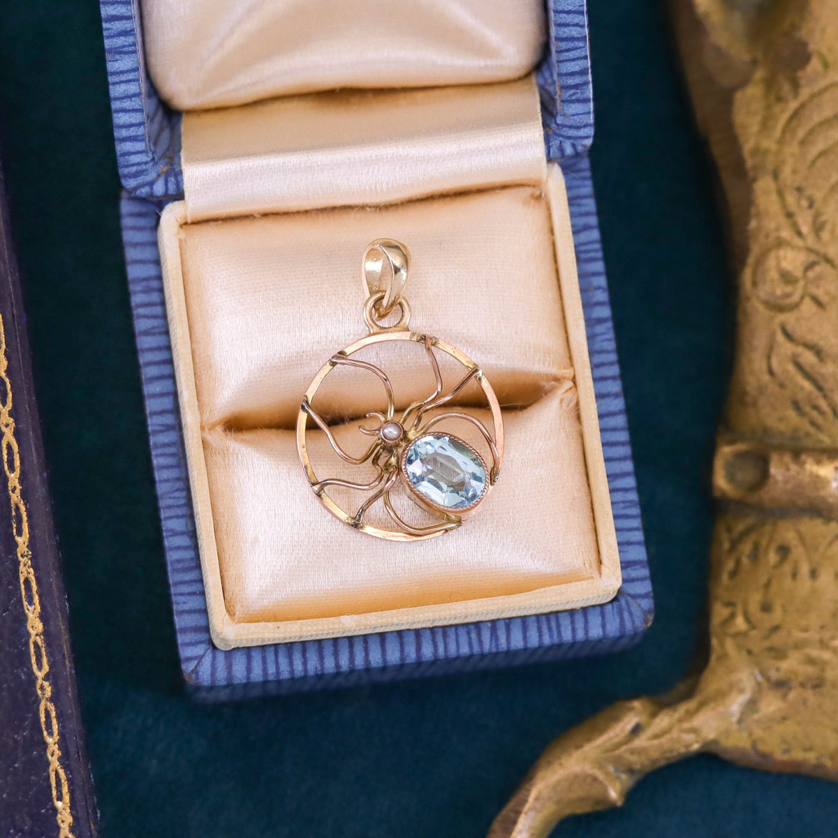 Antique Spider Conversion Pendant of 10k Gold - Trademark Antiques