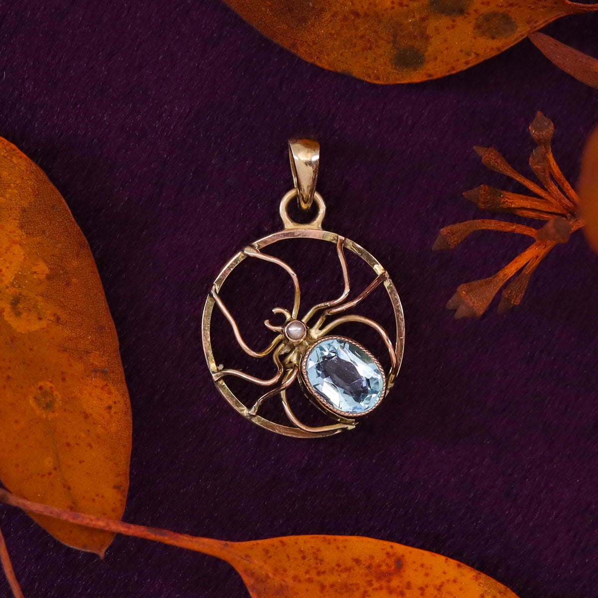 Antique Spider Conversion Pendant of 10k Gold - Trademark Antiques