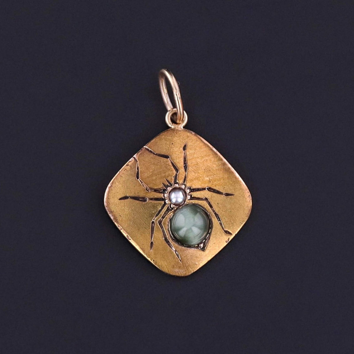 Antique Spider Pendant of 14k Gold - Trademark Antiques