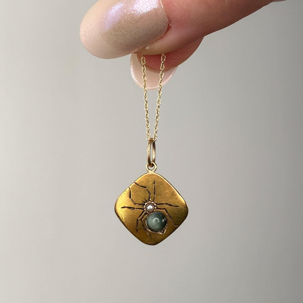 Antique Spider Pendant of 14k Gold - Trademark Antiques