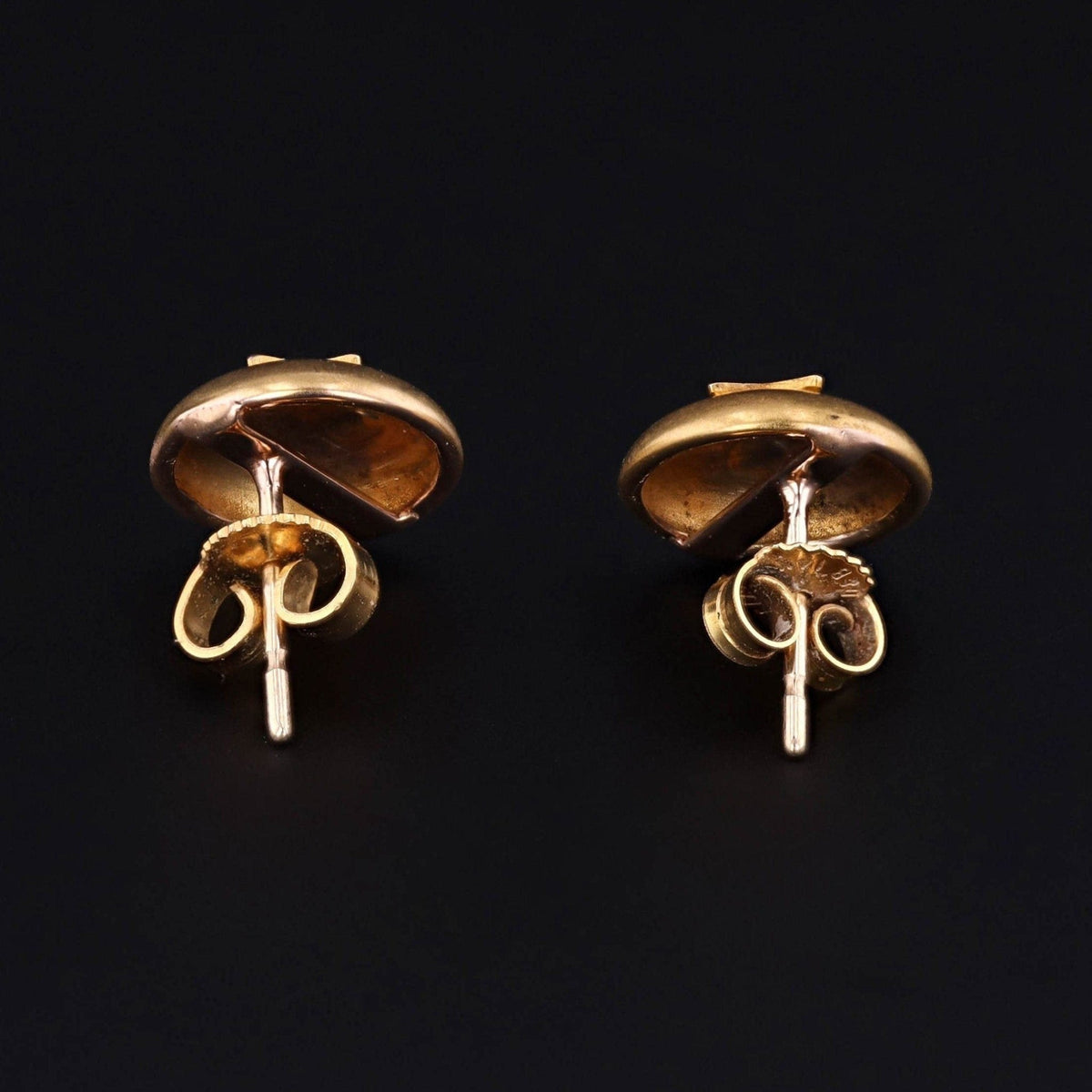 Antique Star Conversion Earrings of 14k Gold - Trademark Antiques
