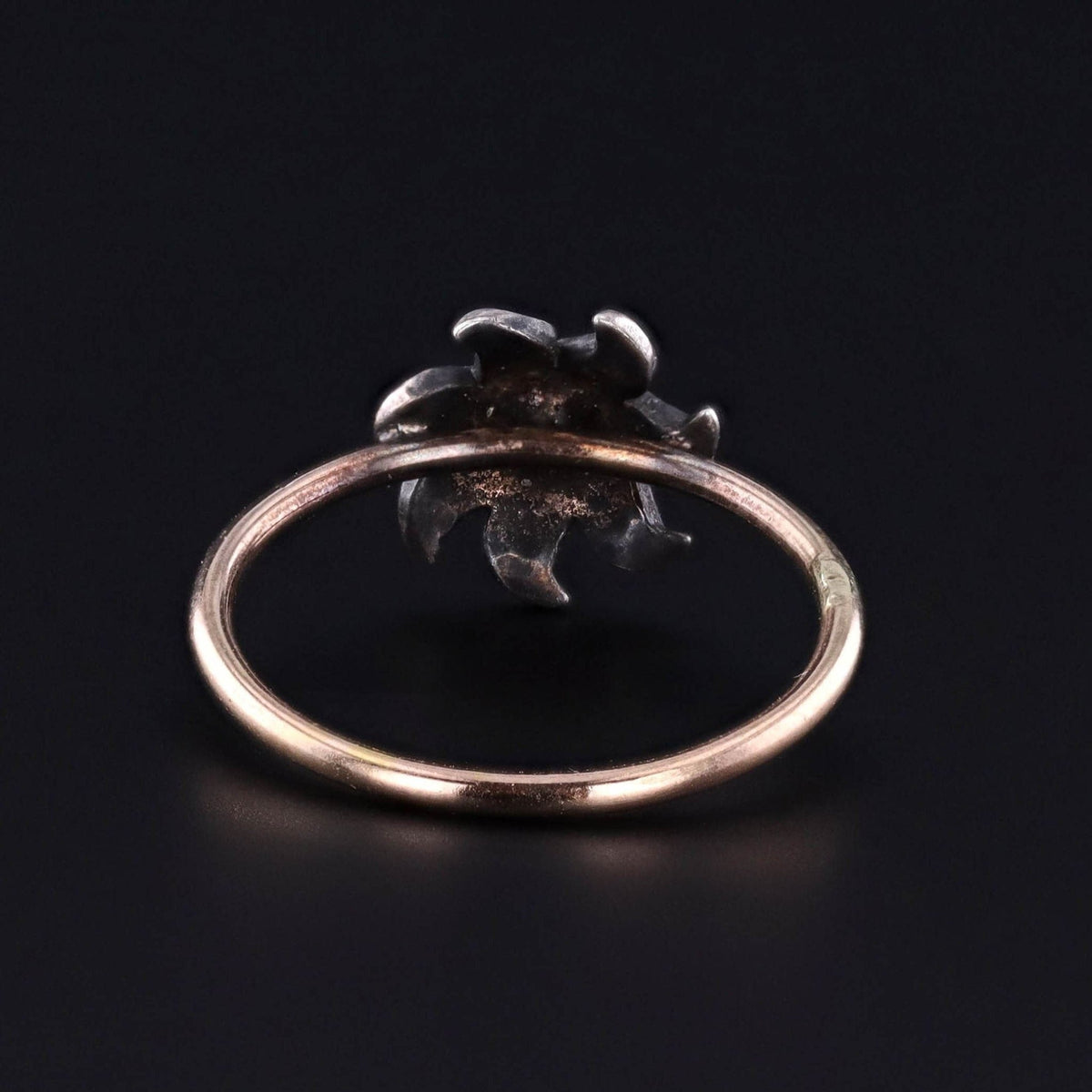 Antique Sunburst Conversion Ring of 10k Gold - Trademark Antiques