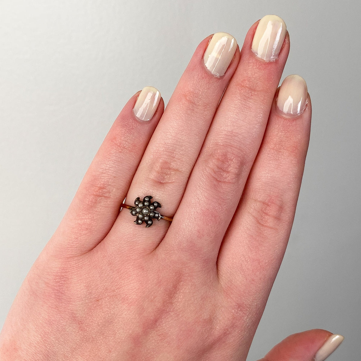 Antique Sunburst Conversion Ring of 10k Gold - Trademark Antiques