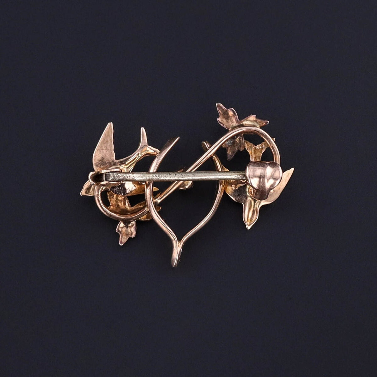 Antique Swallow Brooch of 10k Gold - Trademark Antiques