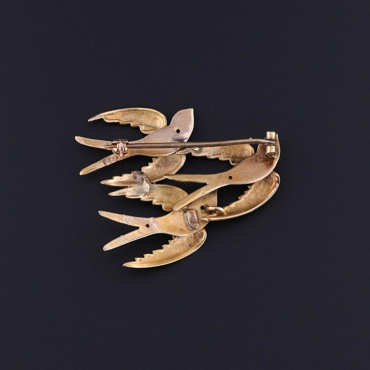 Antique Swallow Brooch of 14k Gold - Trademark Antiques