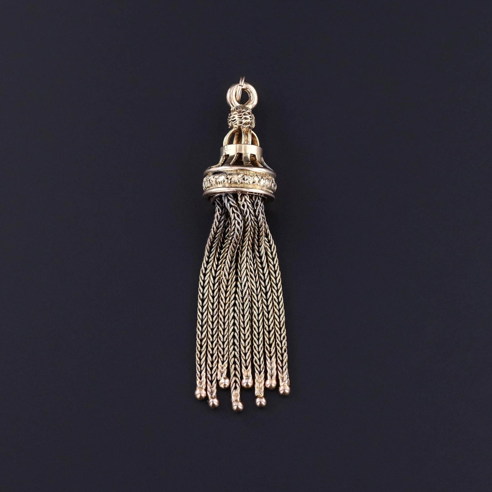 Antique Tassel Charm of 14k Gold - Trademark Antiques