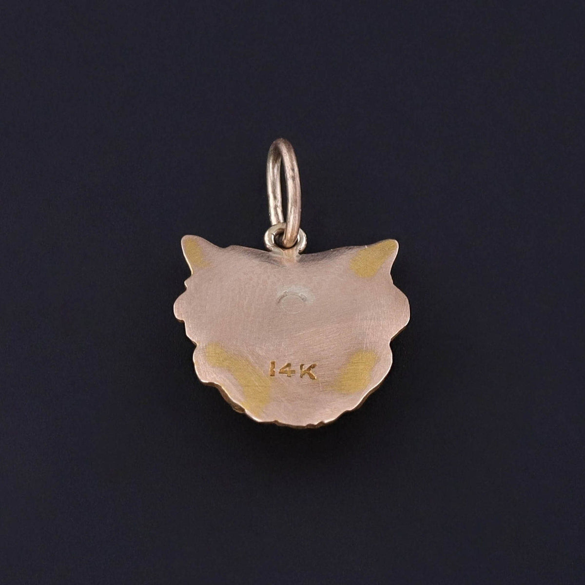 Antique Terrier Dog Charm of 14k Gold - Trademark Antiques
