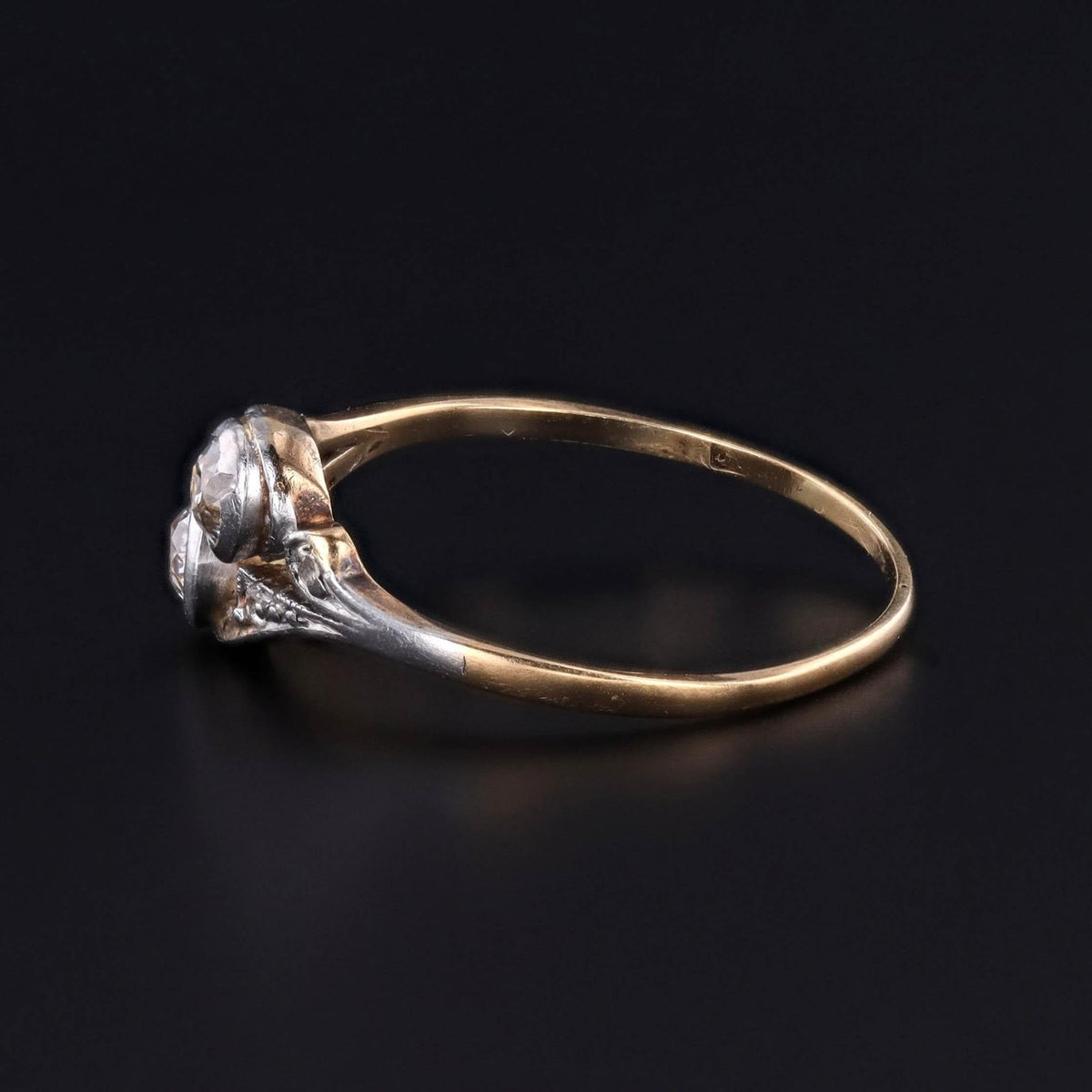 Antique Toi et Moi Diamond Ring of 14k Gold - Trademark Antiques