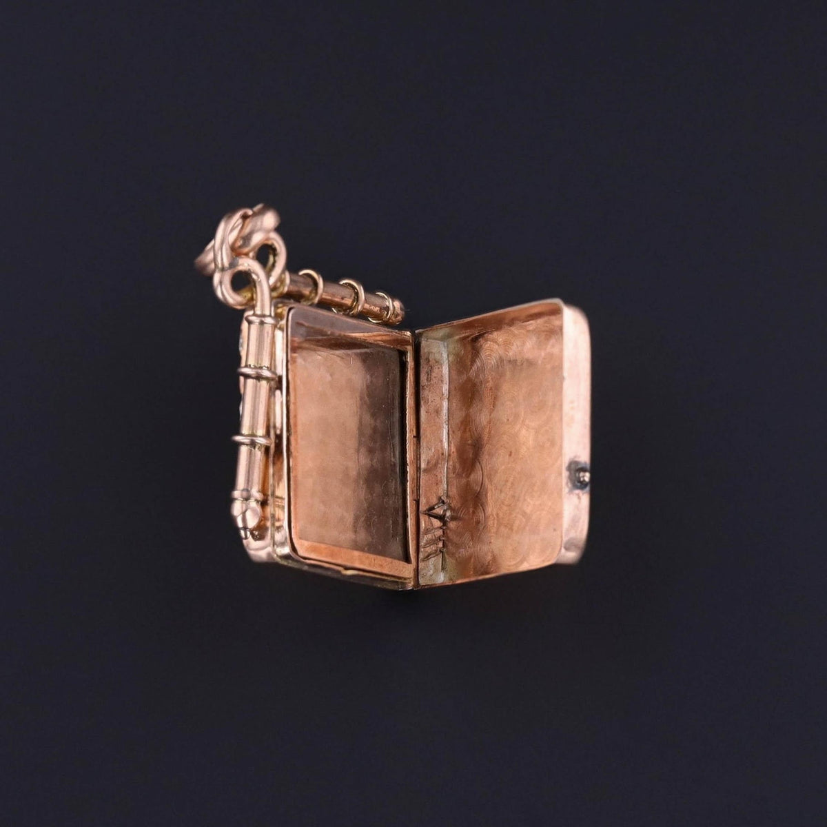 Antique Tricolor Gold Sailboat Locket of 9ct Gold - Trademark Antiques