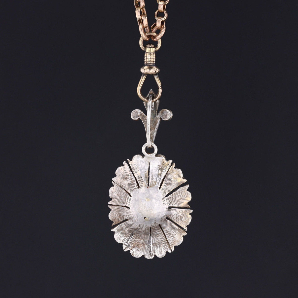 Antique Turquoise and Diamond Pendant - Trademark Antiques