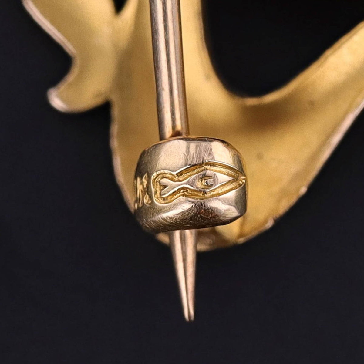 Antique Turquoise Pendant Brooch of 14k Gold - Trademark Antiques