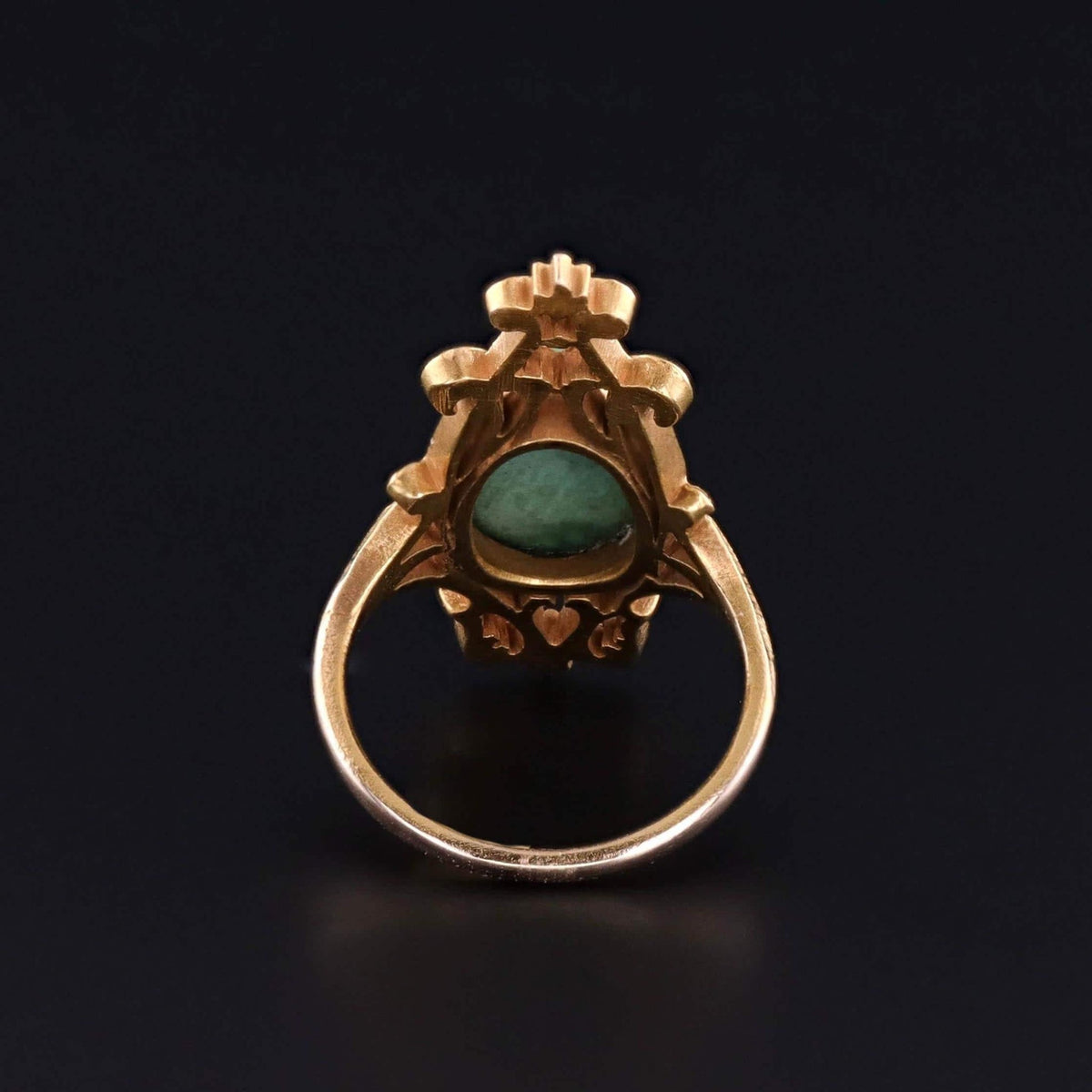 Antique Turquoise Ring of 14k Gold - Trademark Antiques