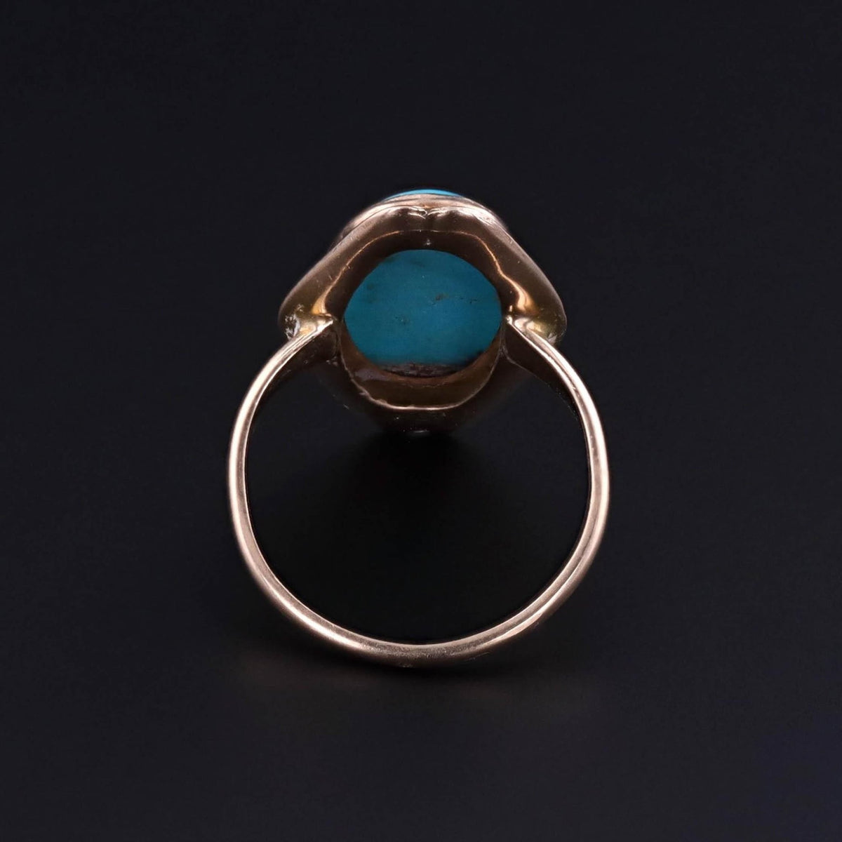 Antique Turquoise Ring of 9ct Gold - Trademark Antiques