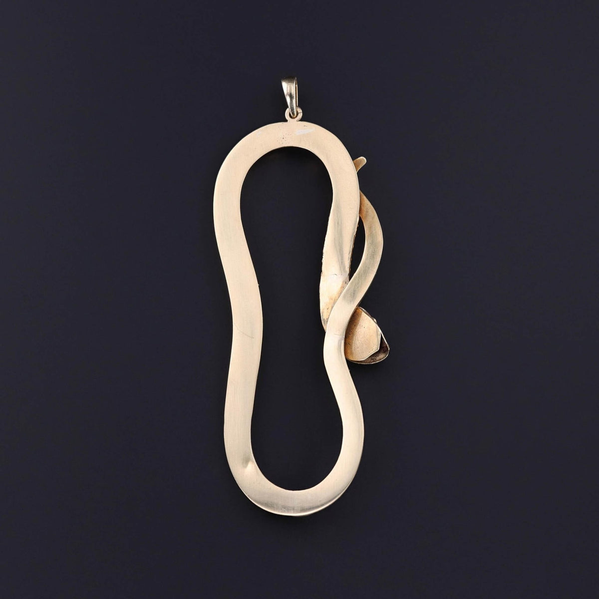 Antique Turquoise Snake Pendant of 14k Gold - Trademark Antiques