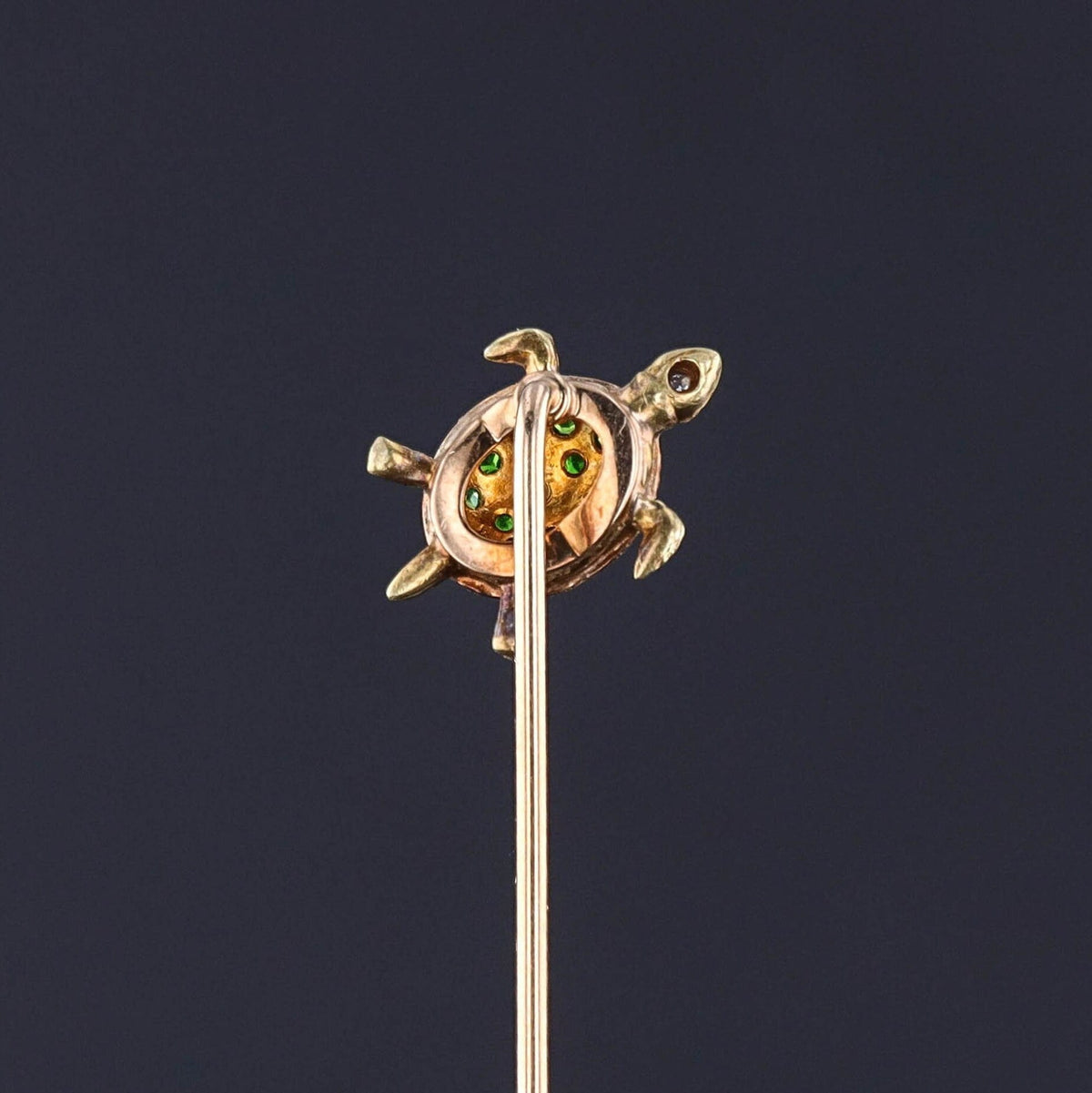 Antique Turtle Stickpin of 14k Gold - Trademark Antiques