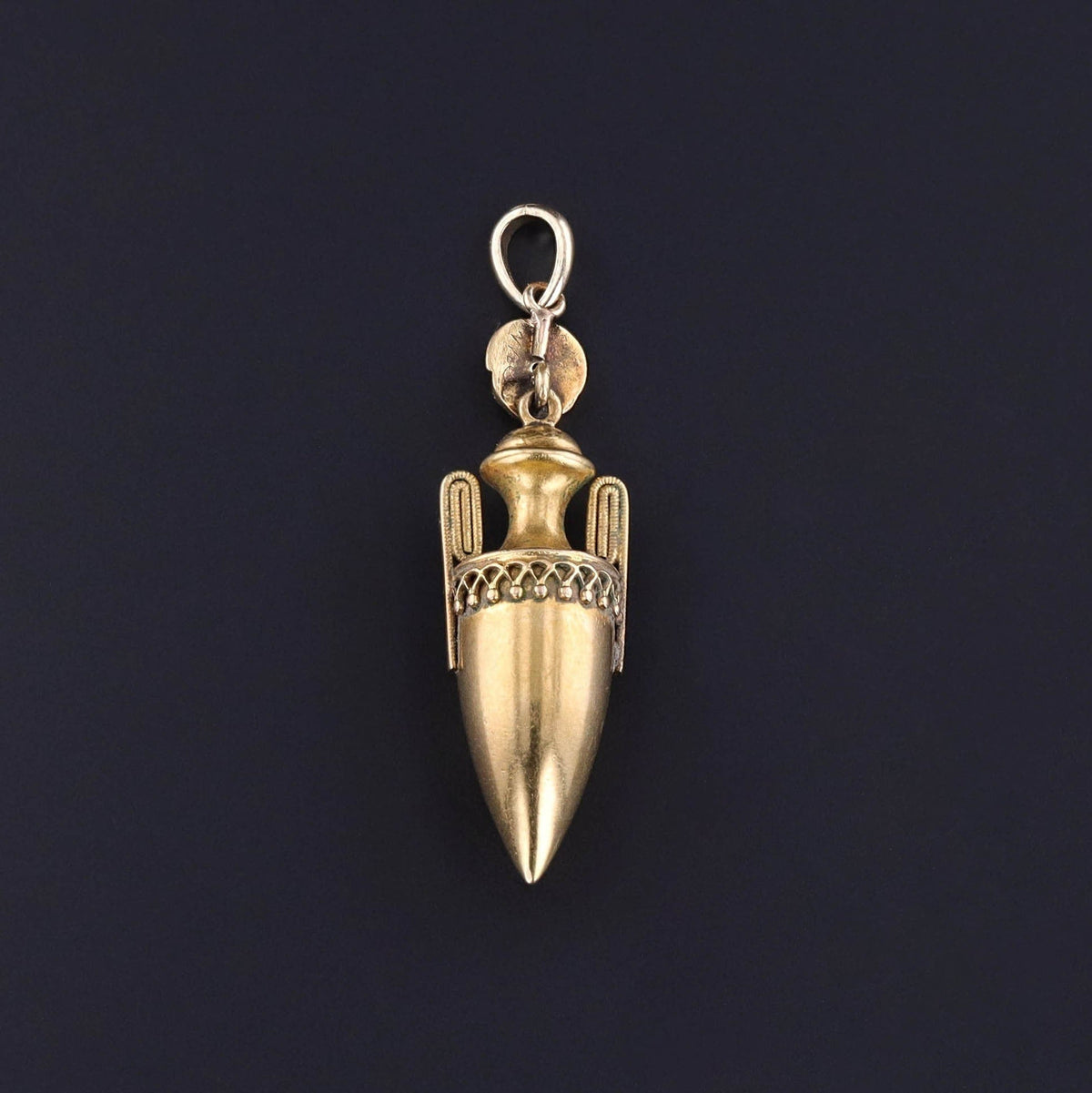 Antique Urn Pendant of 18k Gold - Trademark Antiques