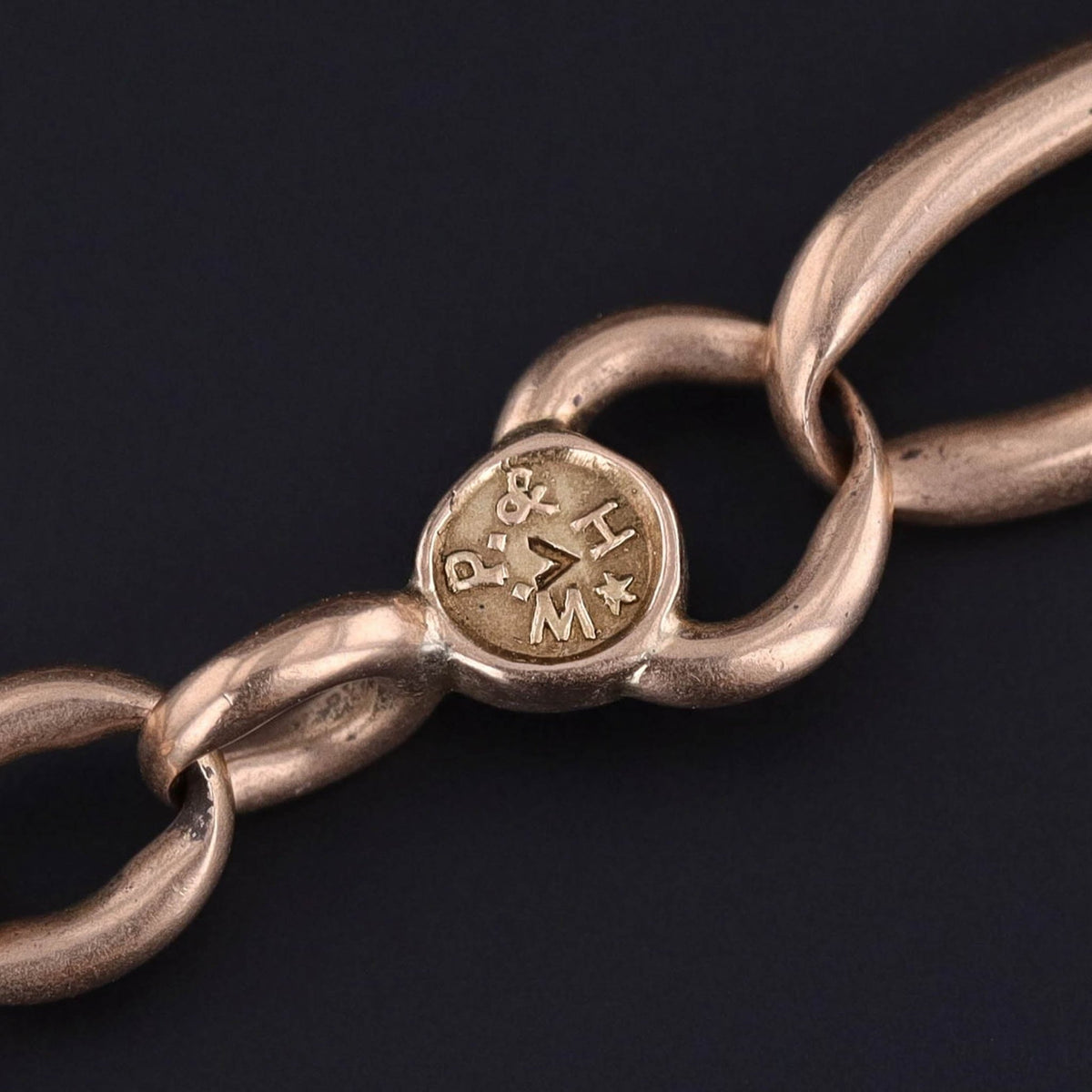 Antique Watch Chain Necklace of 14k Gold - Trademark Antiques