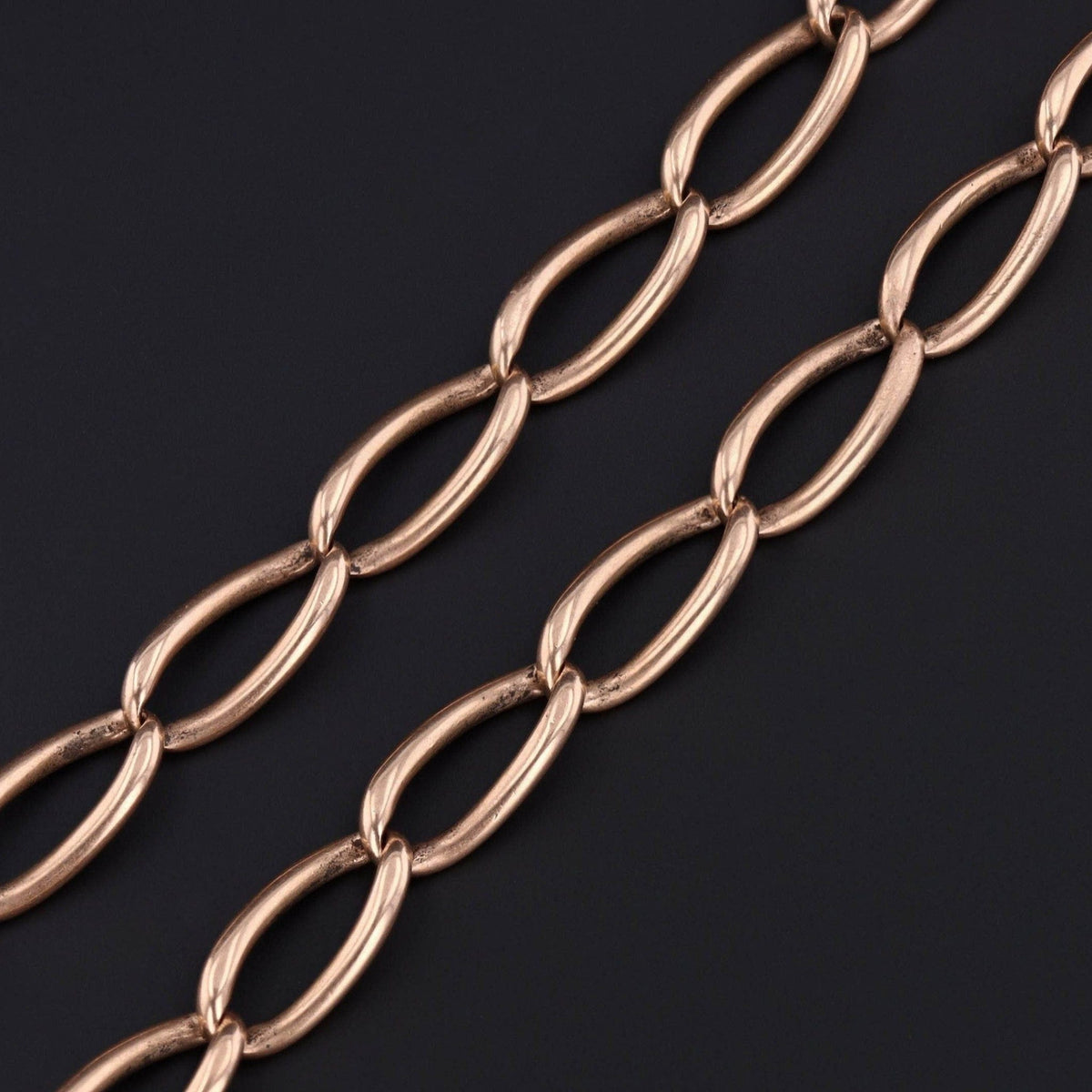 Antique Watch Chain Necklace of 14k Gold - Trademark Antiques