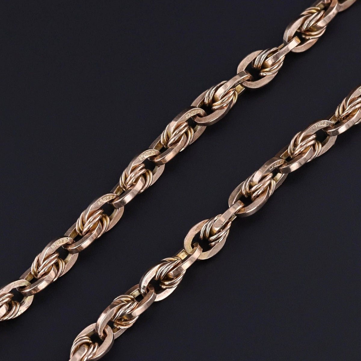 Antique Watch Chain of 9ct Gold - Trademark Antiques