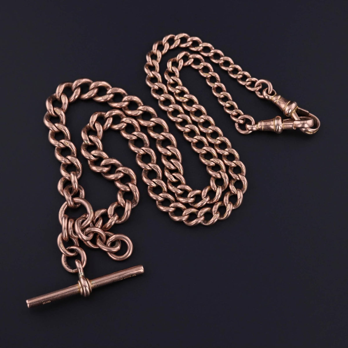 Antique Watch Chain of 9ct Rose Gold - Trademark Antiques