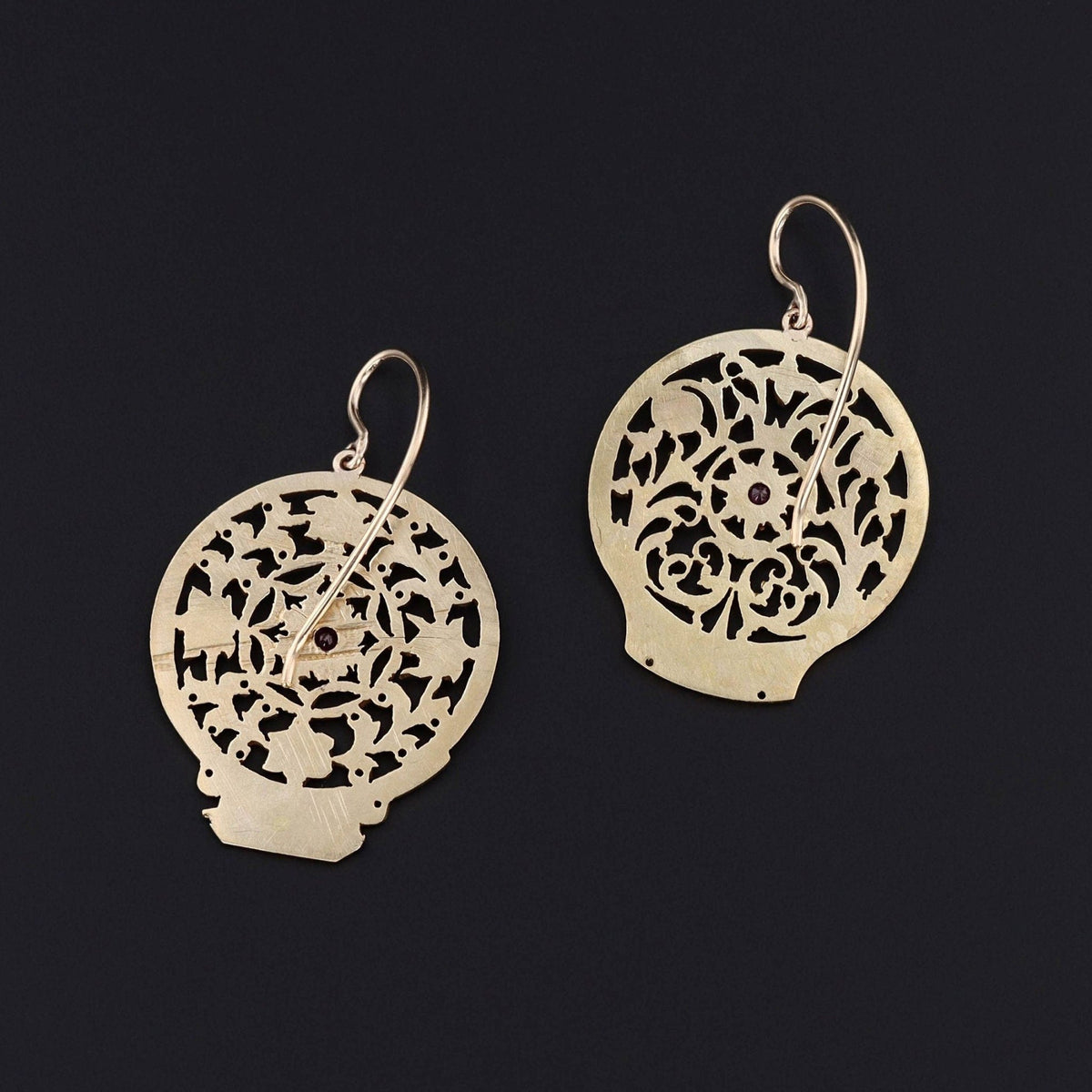 Antique Watchcock Conversion Earrings - Trademark Antiques