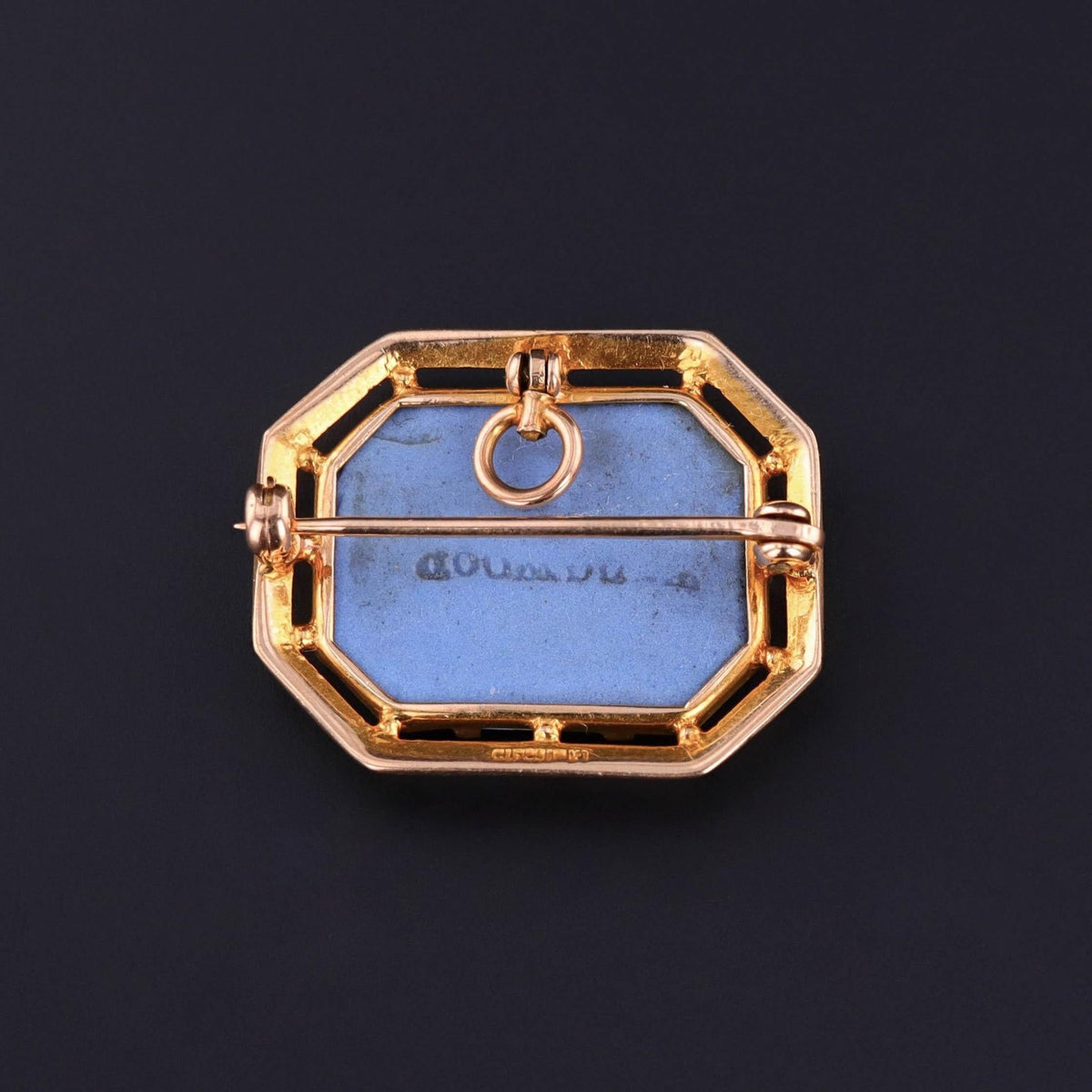 Antique Wedgwood Cherub Pendant Brooch of 10k Gold - Trademark Antiques