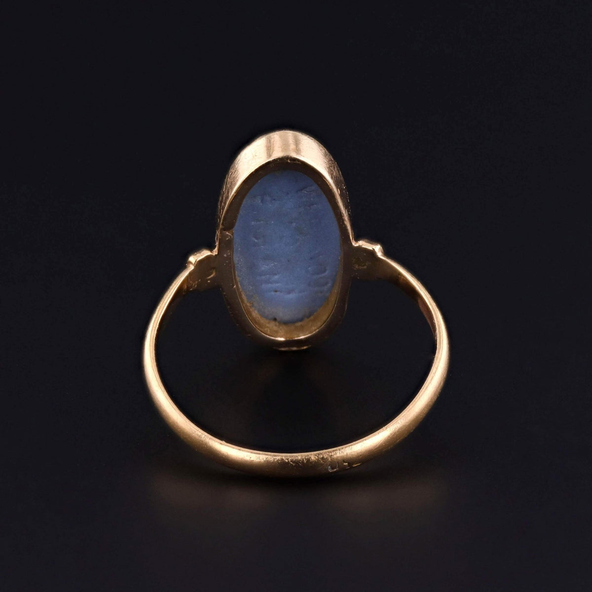 Antique Wedgwood Ring of Goddess Diana in 18k Gold - Trademark Antiques