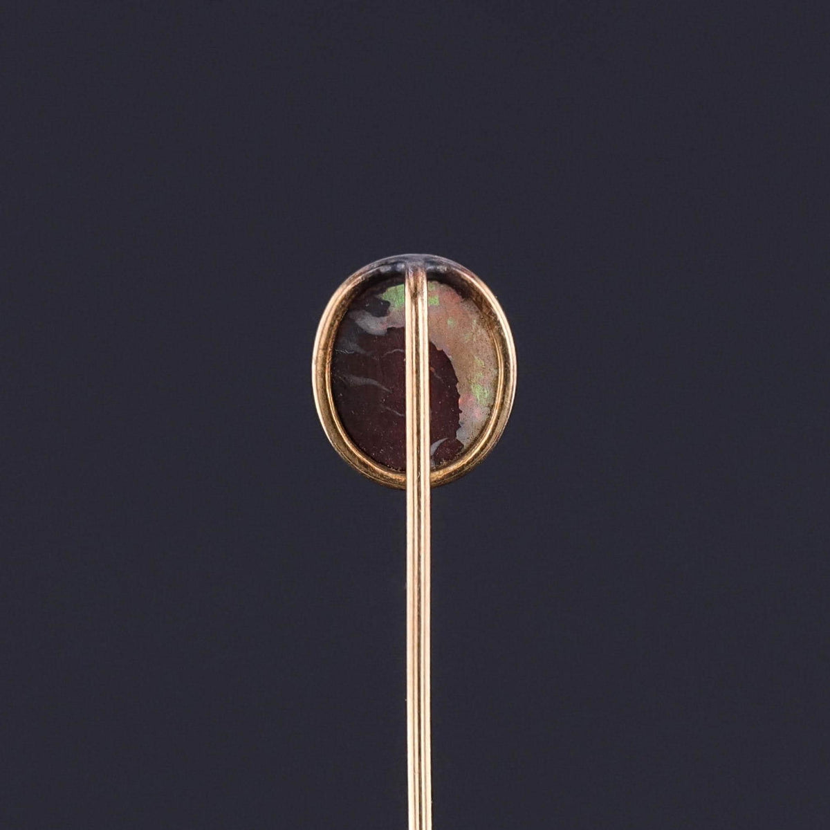 Antique White Boulder Opal Stickpin of 14k Gold - Trademark Antiques