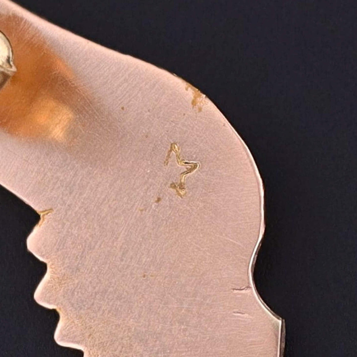 Antique Wing Earrings of 15ct Gold with Peridot - Trademark Antiques