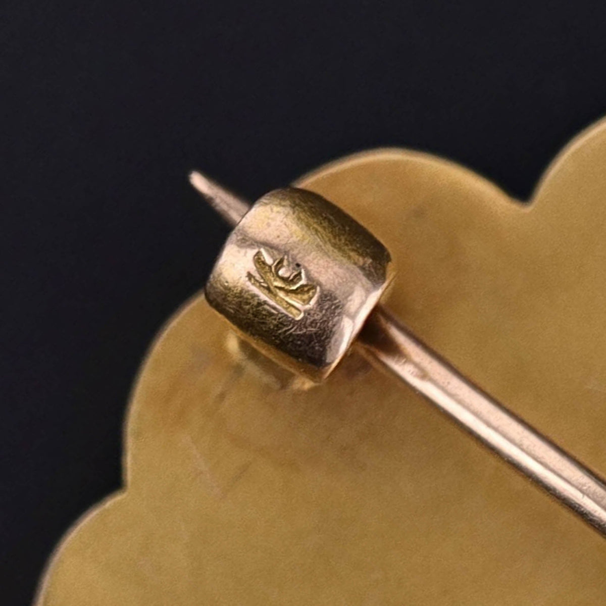 Antique Woman in Flower Brooch of 10k Gold - Trademark Antiques