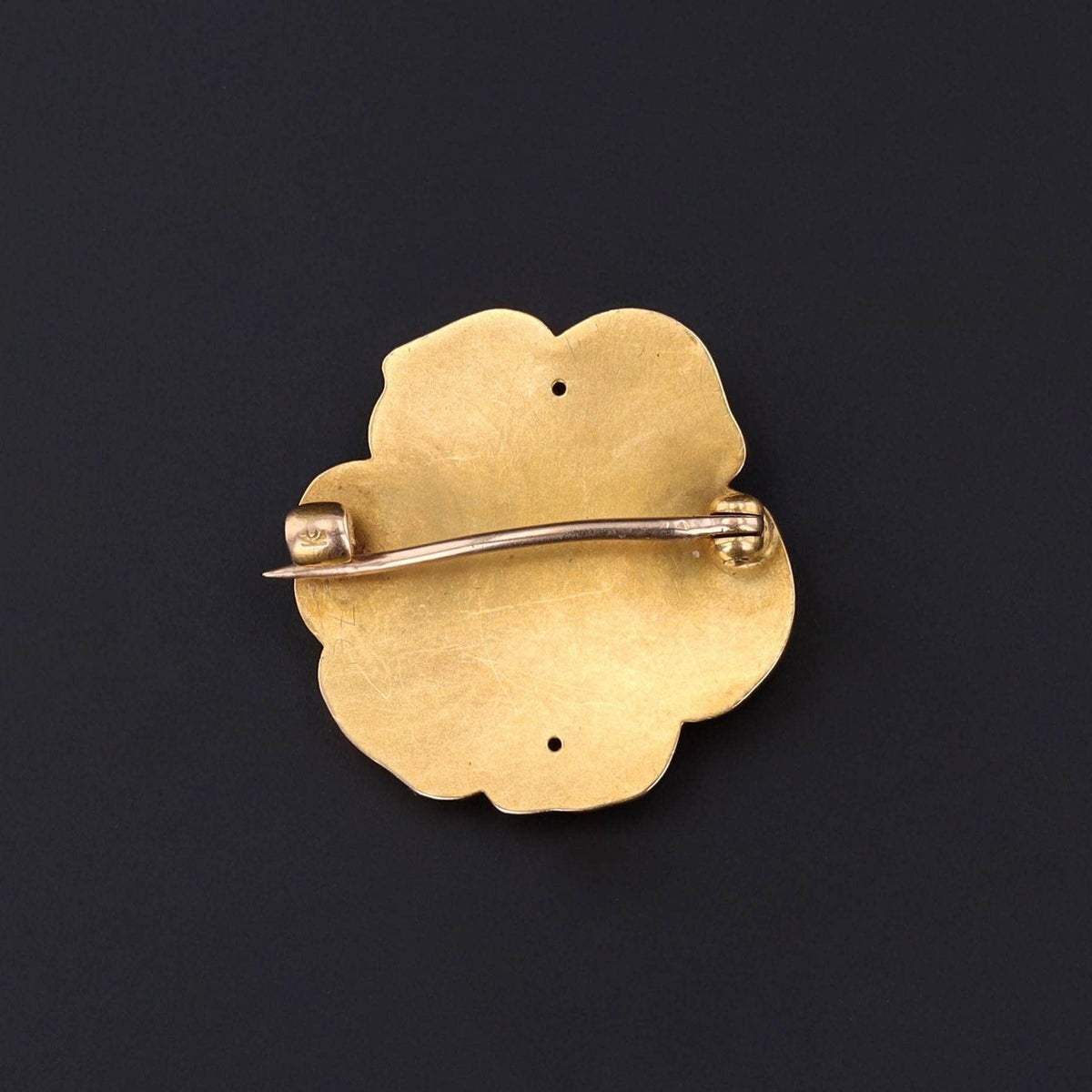 Antique Woman in Flower Brooch of 10k Gold - Trademark Antiques
