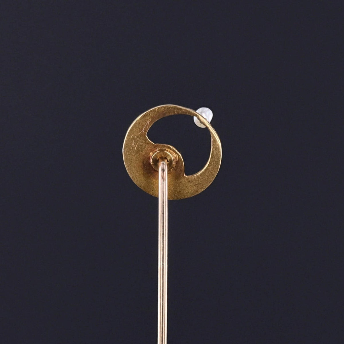 Antique Woman in the Moon Stickpin of 10k Gold - Trademark Antiques