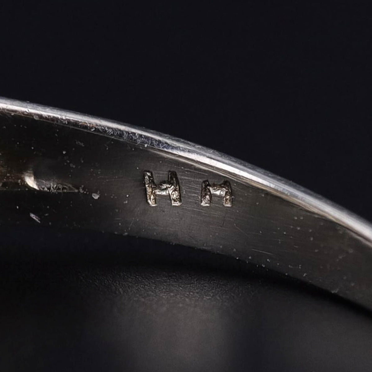 Art Deco Diamond Engagement Ring of 14k White Gold - Trademark Antiques