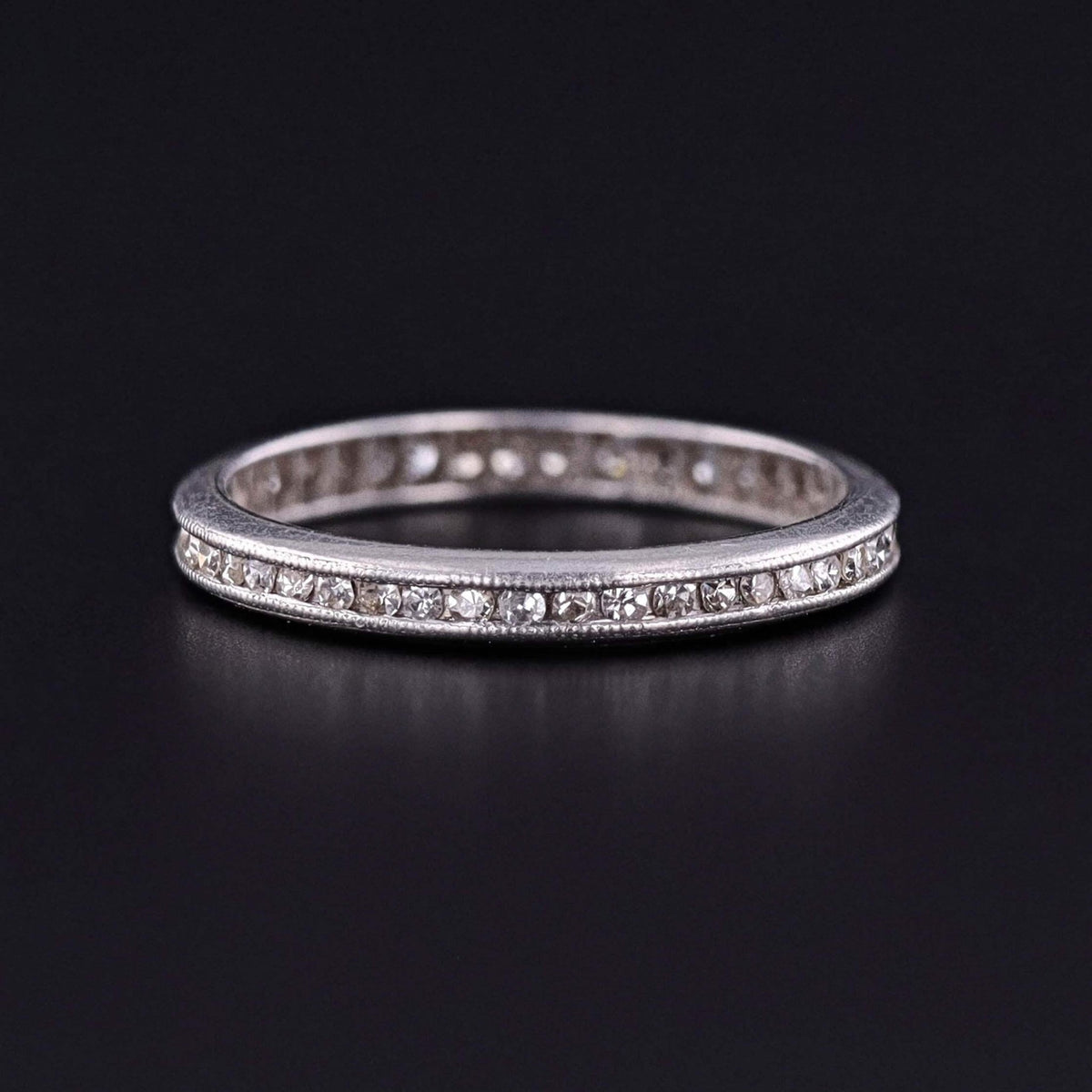 Art Deco Diamond Eternity Band of Platinum - Trademark Antiques