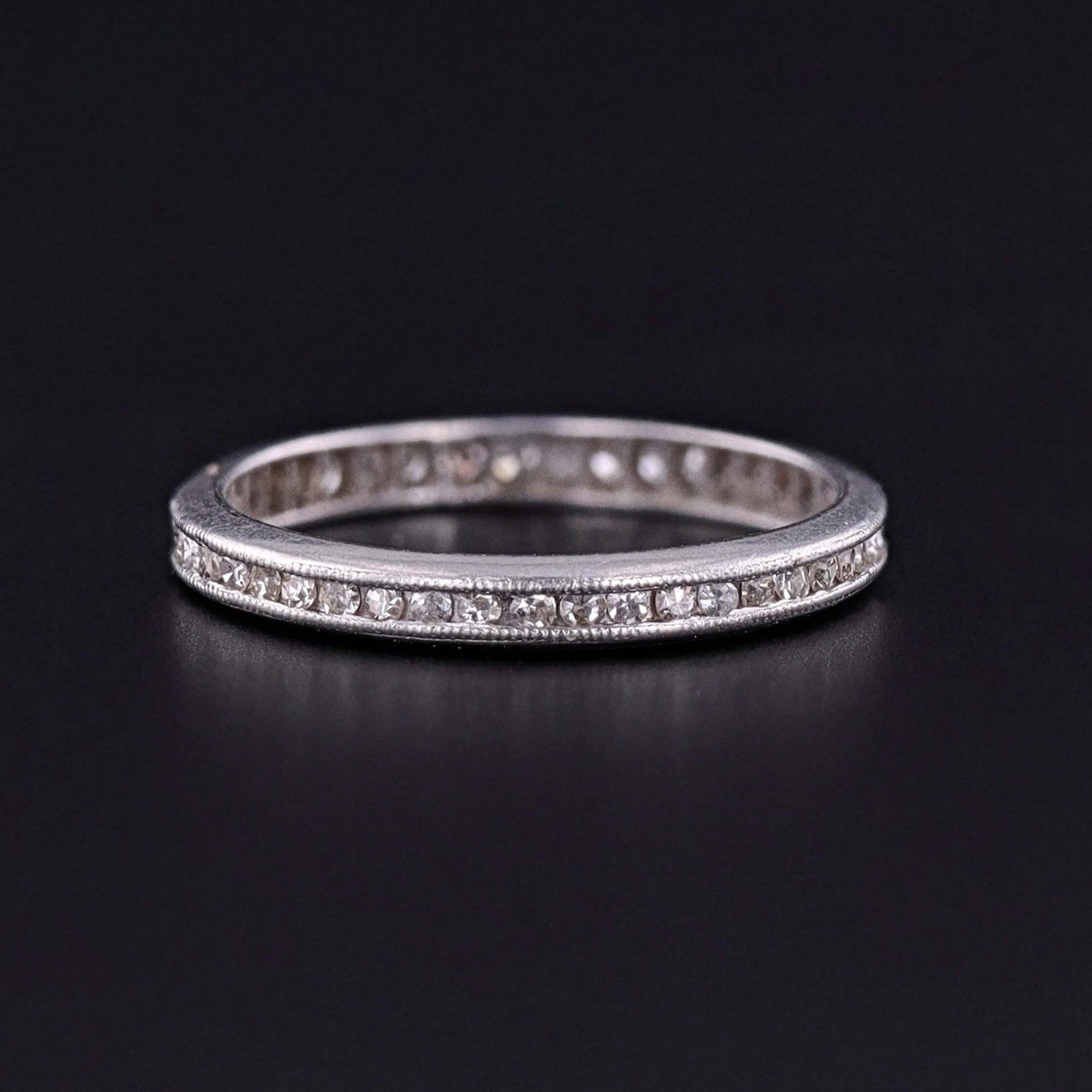 Art Deco Diamond Eternity Band of Platinum - Trademark Antiques