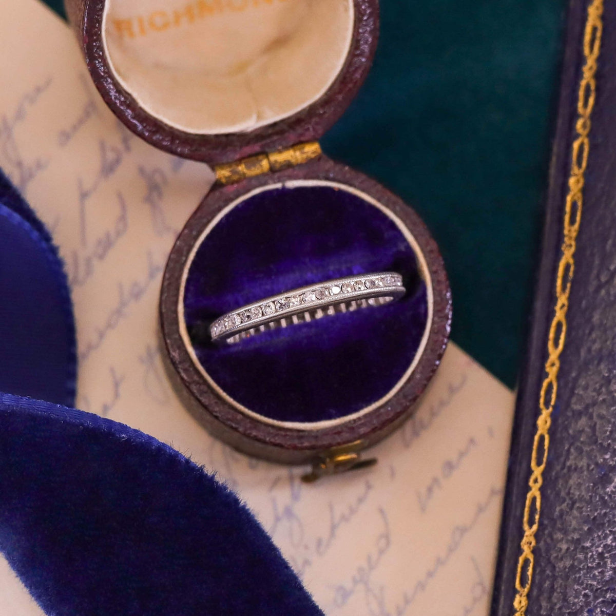 Art Deco Diamond Eternity Band of Platinum - Trademark Antiques
