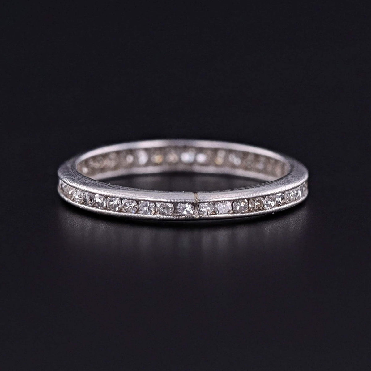 Art Deco Diamond Eternity Band of Platinum - Trademark Antiques