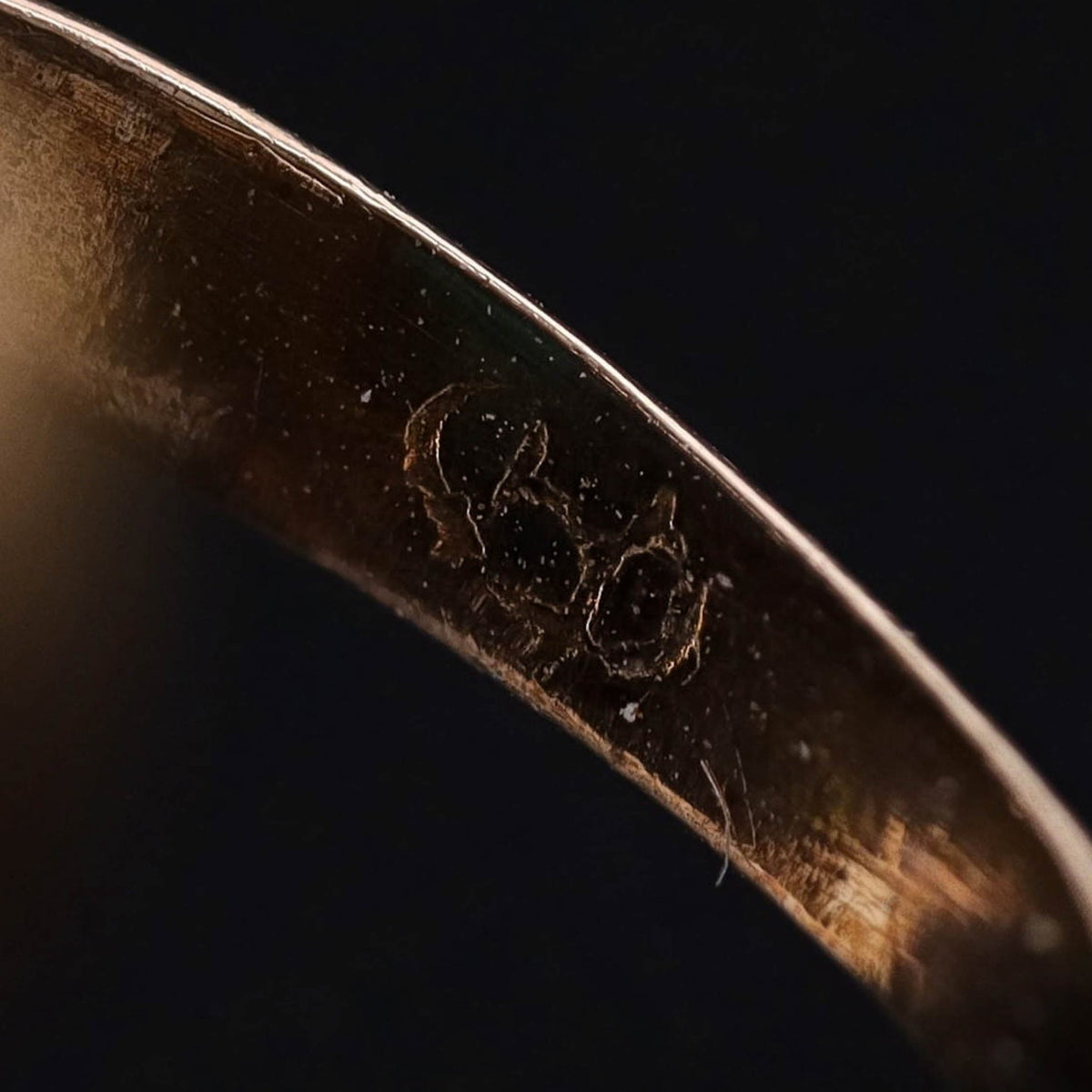 Art Nouveau Boulder Opal Ring of 10k Gold - Trademark Antiques