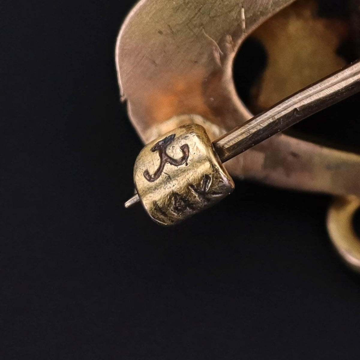 Art Nouveau Enamel Dragon Brooch 14k Gold - Trademark Antiques