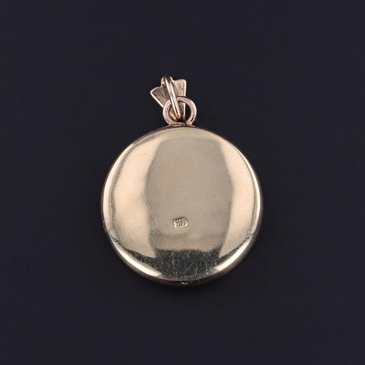Art Nouveau Enamel Pansy Pendant of 14k Gold - Trademark Antiques