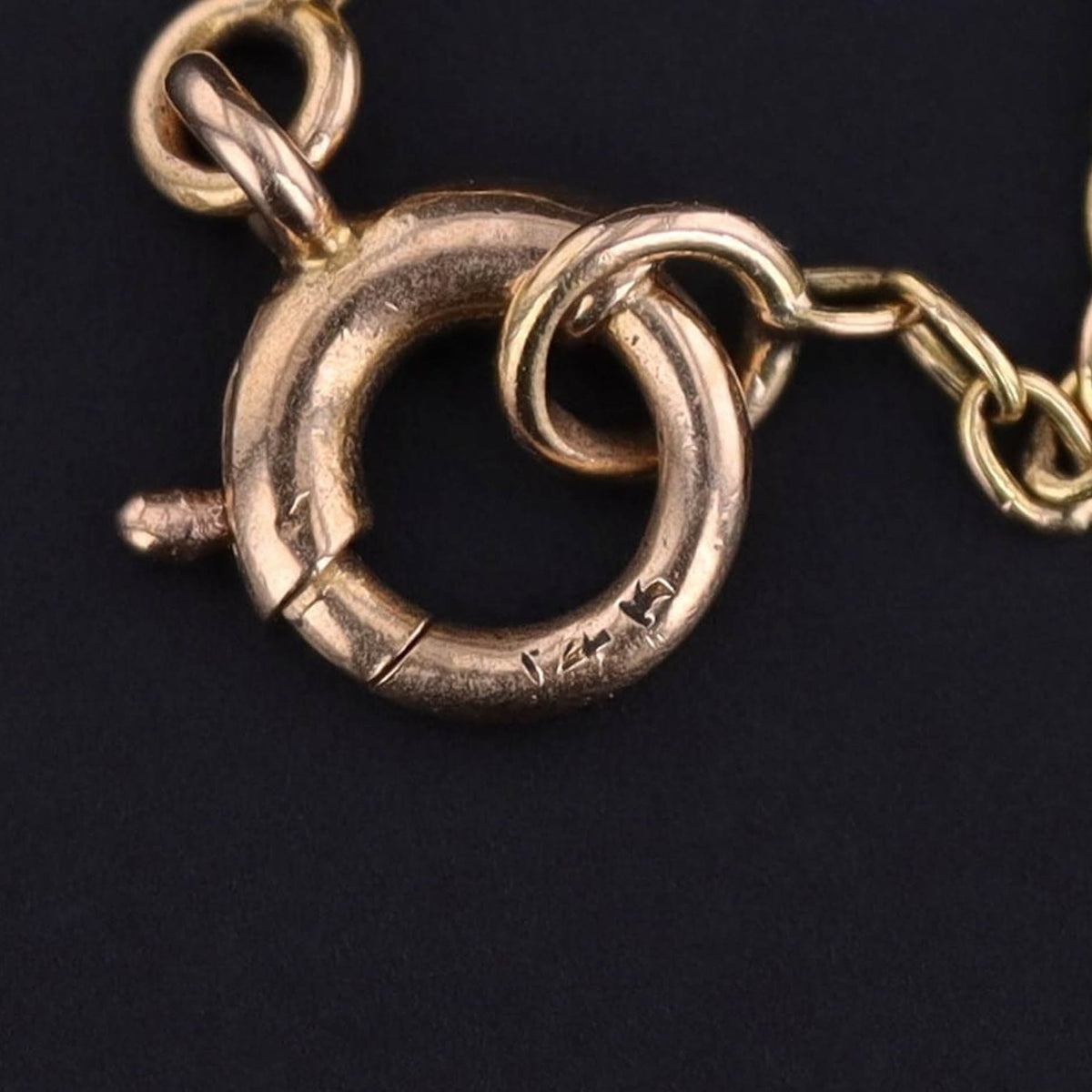 Art Nouveau Enamel Pendant of 14k Gold - Trademark Antiques