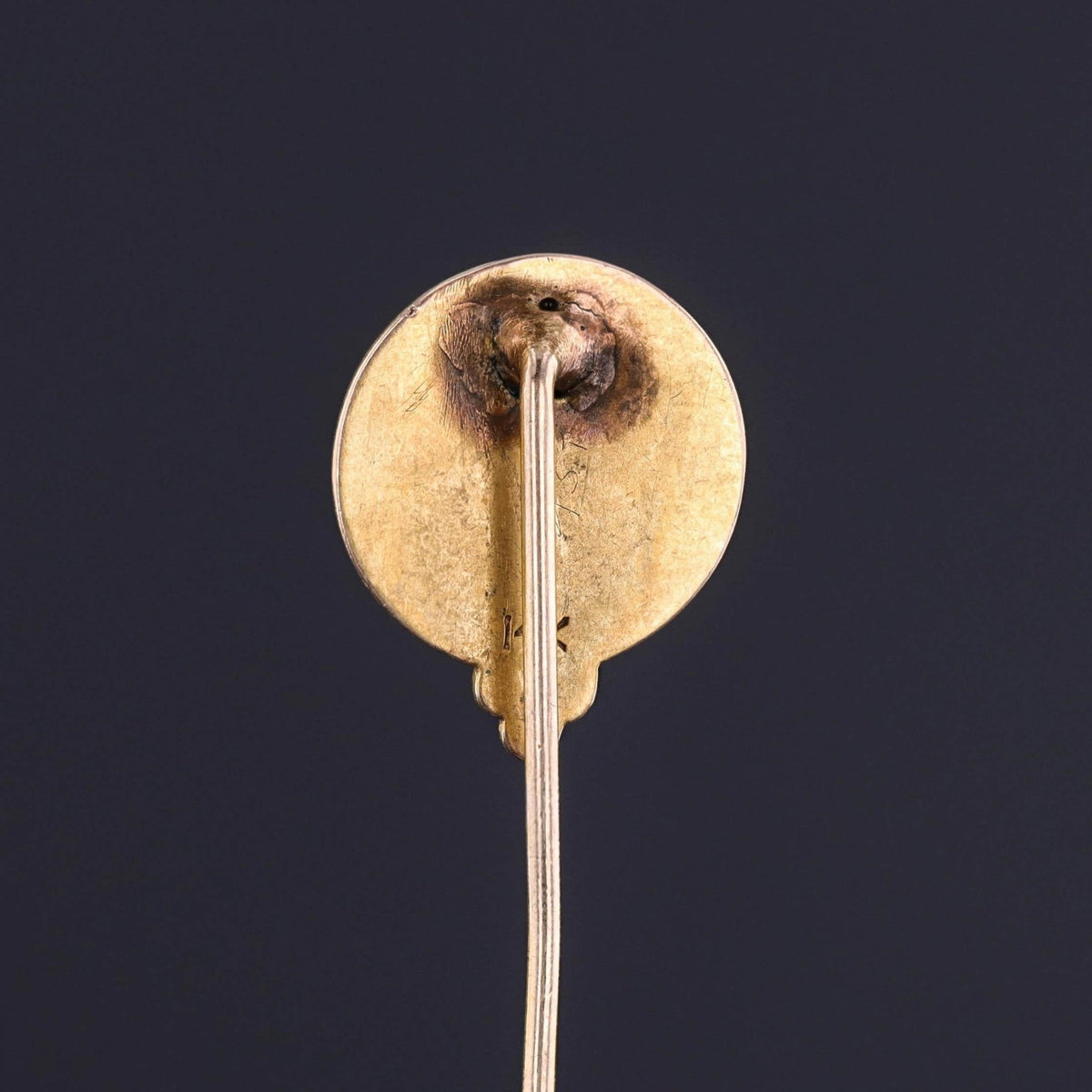 Art Nouveau Enamel Woman Stickpin of 14k Gold - Trademark Antiques