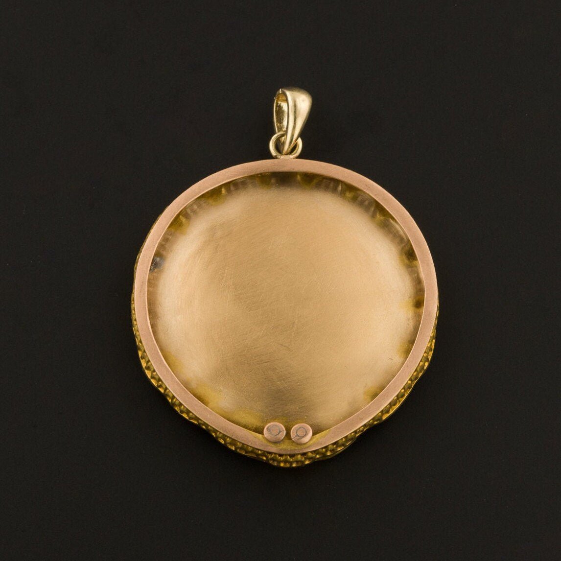 Art Nouveau Woman Enamel Pendant of 14k Gold - Trademark Antiques