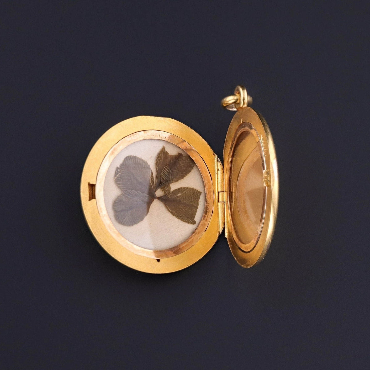Art Nouveau Woman Locket of 14k Gold - Trademark Antiques