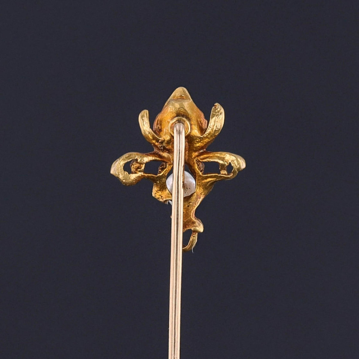 Art Novueau Gargoyle Stickpin of 14k Gold - Trademark Antiques