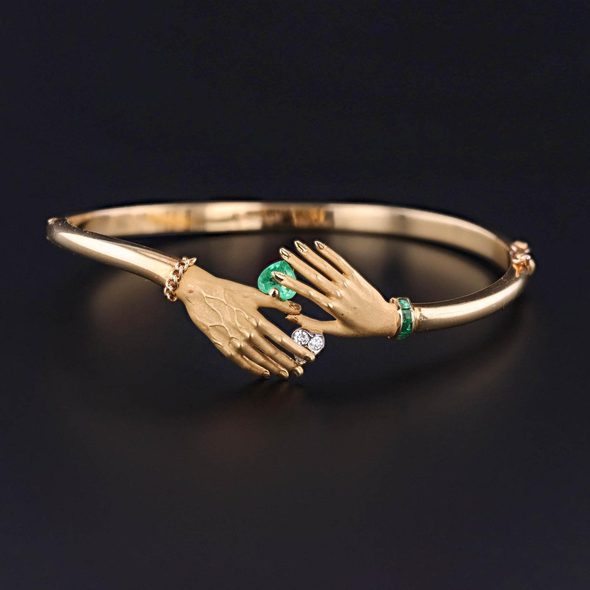 Carrera y Carrera Hand Bangle of 18k Gold - Trademark Antiques